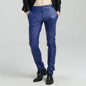 Pantalon en cuir pour hommes de qualité supérieure de nouveau style vente directe d'usine pantalon en cuir pour hommes fabriquée au Pakistan - Product Image 1