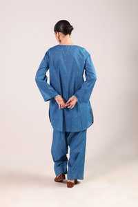 Farshi lujo 2 piezas señoras trajes modesto Formal patrón sólido encaje rebordear decoración estilo indio pakistaní venta al por mayor Pakistán - Product Image 4