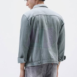 Veste en jean décontractée pour homme fabriquée au Pakistan, coupe décontractée, matière durable et style urbain moderne - Product Image 3