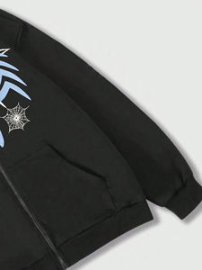 Sudaderas con capucha con estampado de logotipo profesional para hombre superventas 100% algodón teñido liso para la temporada de invierno - Product Image 4