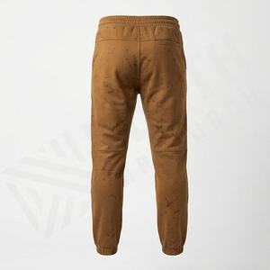 Nouveauté Pantalons de jogging pour hommes en laine, couleur personnalisée, taille mi-haute, légers, respirants, décontractés, en molleton, lavés, athlétiques - Product Image 2