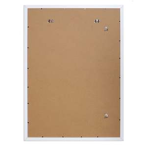 Marco Decorativo de Madera Blanca para Póster, 61 x 91.5 cm, Estilo Colgante, Cuadrado, de Bambú y Lona, Espejo A3, Marco Abatible para Fotos - Product Image 1
