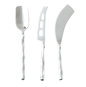 Cuchillo de Queso de Metal Hecho a Mano con Mango de Metal, Diseño Moderno y Lujoso, Cuchillos para Servir Queso - Product Image 6