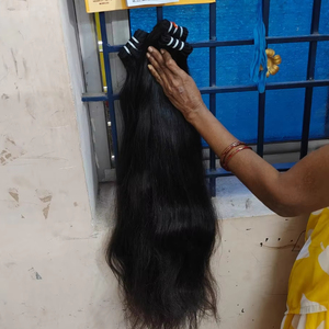 Indian Temple Hair Loose Curly <span class=keywords><strong>Machine</strong></span> Paquete de ondas profundas de doble trama Extensiones de trenzado sin procesar - Product Image 6