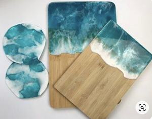 Planche à découper moderne en bois et résine Dernières Offre Spéciale Planche à fromage multifonctionnelle Maison & Jardin - Product Image 6