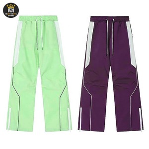 Tarifs les moins chers cordon de serrage taille sport pantalon évasé coupe-vent caractéristique nouveautés confort Style tenue polyvalente pantalon évasé hommes - Product Image 5