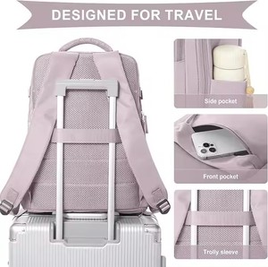 Groot Intern Frame Polyester Reisrugzak-Handbagage Vlucht Goedgekeurd Laptop Werk Zakelijke Rugzak Ritssluiting 36-55l Capaciteit Voor - Product Image 3