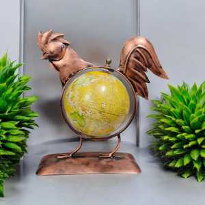 Globe Showpiece Stand Bois et Métal dans Divers Designs Cadeau Unique Fait Main - Product Image 2