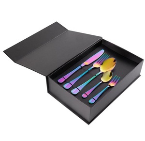 ชุดช้อนส้อมสแตนเลสคุณภาพสูงแบบด้าน/ชุดเครื่องใช้บนโต๊ะอาหารสำหรับเด็ก ชุด 4 ชิ้น สีเงิน มีด ส้อม ช้อน - Product Image 1