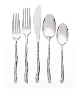 Vente chaude 5 pièces ensemble de couverts en acier inoxydable-couteau fourchette cuillère plaqué miroir acier couverts en gros en vrac - Product Image 6