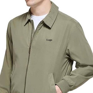 2025แจ็คเก็ตบอมเบอร์สไตล์ไฮสตรีทของผู้ชายแจ็คเก็ตโพลีเอสเตอร์ไนลอนสลิมฟิตมีซิป - Product Image 6