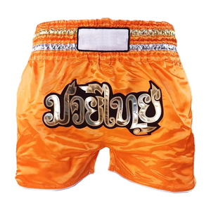 กางเกงขาสั้นมวยไทยสำหรับผู้ชายกางเกงขาสั้นสำหรับต่อยมวยลายพิมพ์โลโก้ตามสั่งดีไซน์ใหม่พร้อมคุณสมบัติยืด - Product Image 1