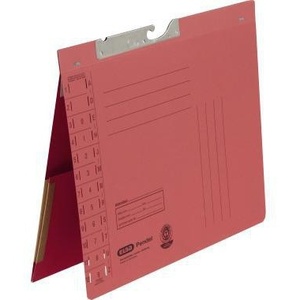 Recycled Red Manila Cardboard <b>A4</b> Filing <b>Folder</b> with Organizational Imprint-ELBA 320g/m - Product Image 1