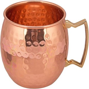 Wholesale Eco-Friendly Custom Hammer Brass Beer Moscow Mule Stainless Steel Metal <b>Mug</b> - Product Image 1