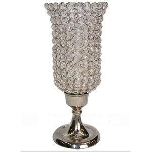 Meilleure qualité cristal pièce maîtresse de mariage argent ouragans support pour mariage événement fêtes décorations de table - Product Image 2