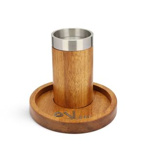 Quemador de Incienso Árabe de Madera y Metal Hecho a Mano de Primera Calidad, Mabkhara con Copa Extraíble para Ramadán y Uso Doméstico en el Medio Oriente - Product Image 1