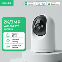 Cámara de Seguridad Interior IMILAB 2K 3MP WiFi CCTV 360 PTZ con Visión Nocturna para Bebés, Mascotas, Hogar, Oficina, Apartamento, Control por Aplicación