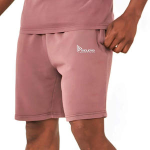 Ensemble de shorts en broderie de haute qualité délavés au soleil, nouvelle collection d'été, lavage à l'acide, logo personnalisé, t-shirt et shorts - Product Image 5