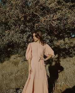 Élégant bohème A-ligne longue Maxi robe pour les femmes de haute qualité décontracté indien porter avec bouton décoration pour l'été - Product Image 4