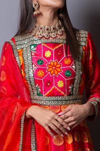 ชุดเดรสวินเทจสไตล์อัฟกานิสถานกุจิสำหรับผู้หญิงชุดเดรสชนเผ่า - Product Image 5