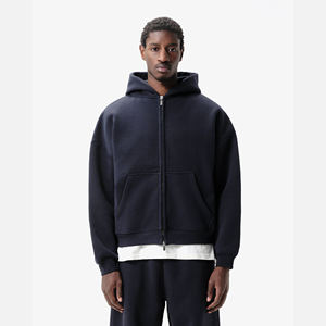 Premium Heavyweight 500gsm Men's Oversized Hooded Sweatshirt Custom Puff Print / Embroidery Hoodie 100% Cotton For Winter - Product Image 2