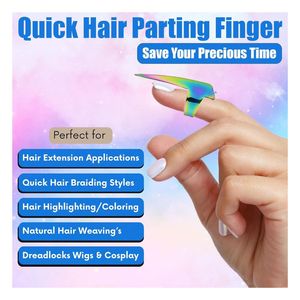 Meilleure vente Extensions de cheveux Kit de perles Micro lien fermer pince tirant crochet boucle aiguilles à coudre séparation ensemble d'outils de coiffure - Product Image 5