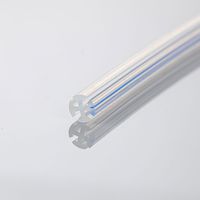 Système de drainage fermé sans hub, canne de drainage canack RFD, en silicone médical jetable, transparent, certifié CE, cannelé