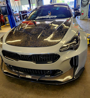 Capot de moteur en fibre de carbone prix usine pour capot en fibre de carbone kia stinger parfait ftiment 18-23