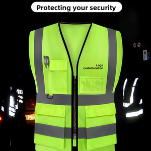 2026 반사 안전 조끼 고시인성 작업복 (건설 현장, 고속도로 유지보수 및 엔지니어링용) - Product Image 1