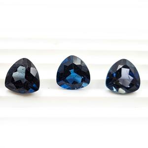 Piedras preciosas de corte trillón de Topacio Azul Londres Natural de 10mm para la fabricación de joyas cuentas de piedra suelta facetadas de Topacio Azul por fabricante - Product Image 1