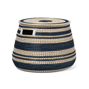 Nouveau design tendance, panier de rangement en jonc de mer rustique et écologique, tissé à la main, durable, organisation de rangement à domicile, multifonction - Product Image 3