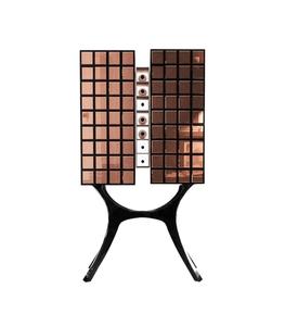 Armoire de bar moderne en bois de manguier Premium Unique carré verre noyer finition maison vin Cocktail Bar salle de sport Restaurant sous-sol café - Product Image 1