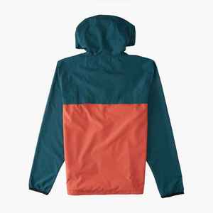 Chaqueta Cortavientos Deportiva SUMROOS Personalizada con Bloques de Color, Tejida en Nailon Impermeable, con Cremallera y Capucha para Hombre - Product Image 2