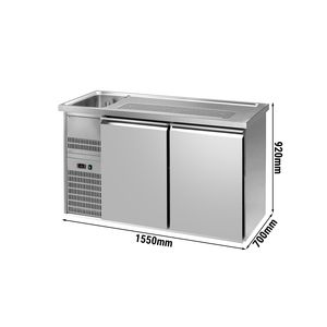 ตู้กดเบียร์แบบ Direct Draw / Kegerator - 2 ประตูสแตนเลส PREMIUM  1 อ่างซ้าย - 1550700 มม. - Product Image 2