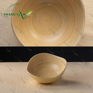 Vajilla de bambú lacado ligera personalizable, suministro de comedor OEM reutilizable, cuencos para sopa de fideos y ensalada ecológicos personalizados - Product Image 6