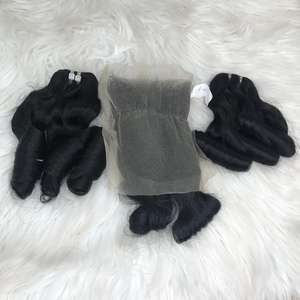 Qualité Prix de gros Remy Hair Bouncy Curly Bundles 100% Vietnam Extensions de cheveux humains avec la meilleure qualité - Product Image 3