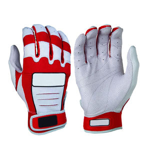 Gant de baseball antidérapant de qualité professionnelle Bruce Bolt Design de logo personnalisé Gants de frappeur en cuir fendu de qualité supérieure - Product Image 1