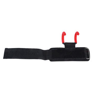 Logotipo personalizado de calidad superior y ganchos de barra de levantamiento de pesas antideslizantes de color Gancho de metal de seguridad de fitness de neopreno con alta calidad - Product Image 3