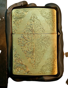 Encendedor de Bolsillo Recargable con Tapa Abatible Conmemorativo de Bombero de Latón, Grabado, el Mejor Regalo para Hombres, Venta al por Mayor - Product Image 1