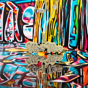 Pendentif personnalisé en diamant CZ glacé, style hip-hop européen - Product Image 3