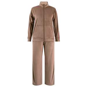 Conjunto Deportivo de Terciopelo Suave para Mujer, Otoño Invierno, Dos Piezas, Sudadera con Cremallera y Pantalones Deportivos - Product Image 5