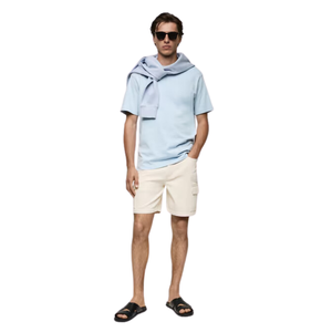 T-shirt décontracté à manches courtes en jersey 100% coton pour hommes, poids lourd, surdimensionné, Logo personnalisé, impression bouffante 3D, vente en gros de T-shirt vierge pour - Product Image 2