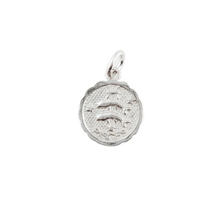 Pendentifs en argent sterling rond de 11 mm plaqués or et argent, plaqués rhodium, pour la fabrication de colliers et de boucles d'oreilles - Product Image 4