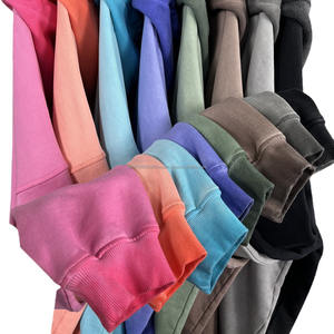 Sudadera con Capucha de Algodón 100%, Estilo Nuevo, 430g, Gruesa, Holgada, con Logotipo Personalizado, Color Deslavado, Estilo Desgastado - Product Image 1