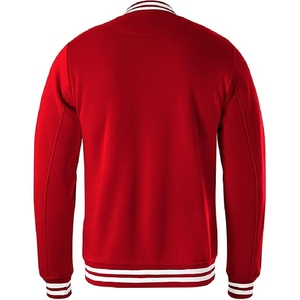 Chaqueta Varsity Roja – Prenda Exterior Estilo Letterman Clásico y Audaz, Talla y Diseño Personalizados, Precio al por Mayor - Product Image 2