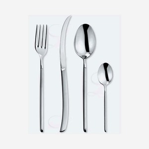 Juego de cubiertos de plata pulida de lujo de nuevo diseño con mango de diseño grueso fabuloso juego de cubiertos moderno de aspecto real para hotel en casa - Product Image 4