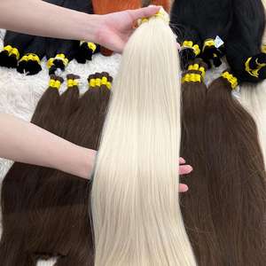 Extensiones de Cabello Humano Vietnamita 100% Virgen, Ondulado, Doble Trama a Máquina, la Mejor Calidad para Mujeres Negras - Product Image 3