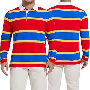 Camiseta de manga corta de poliéster con impresión de sublimación personalizada de alta calidad para hombre, camiseta Polo de secado rápido hecha por Dress Sports - Product Image 4