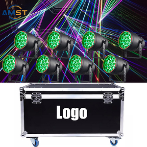 Lampu Par LED Zoom profesional 19x15W, RGBW 4in1 efek cuci DMX 512 DJ Bar KTV klub disko pernikahan - Product Image 1