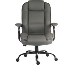 Exclusive Offer Goliaths Duo Bondeds Leather <b>Reclining</b> Executive <b>Chair</b> - <b>Grey</b> - Product Image 3
